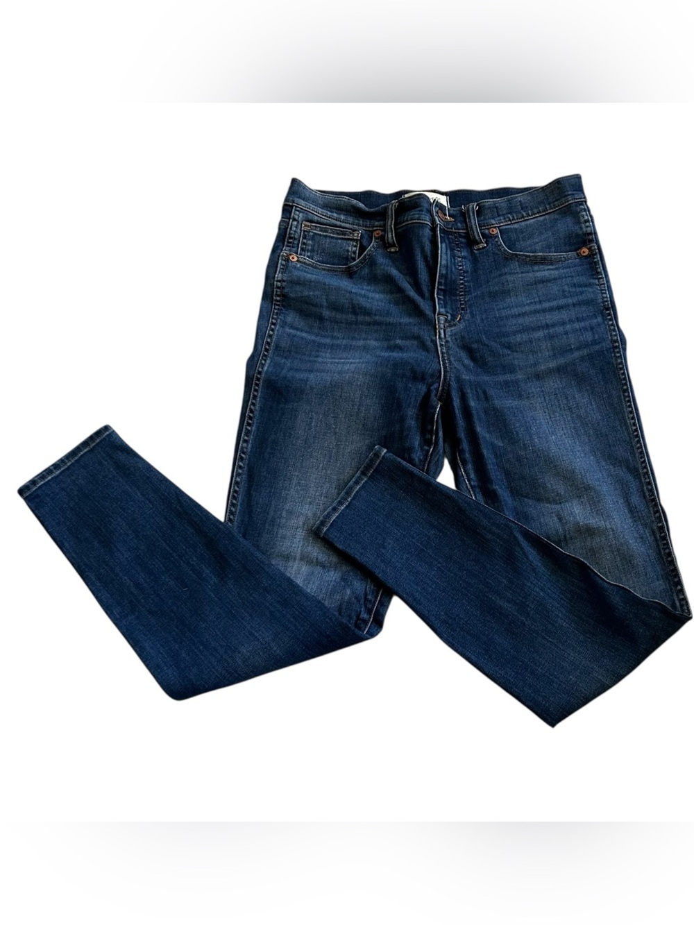 Madewell Women's Skinny Jeans 10" High Rise Dark Wash Denim Size 29